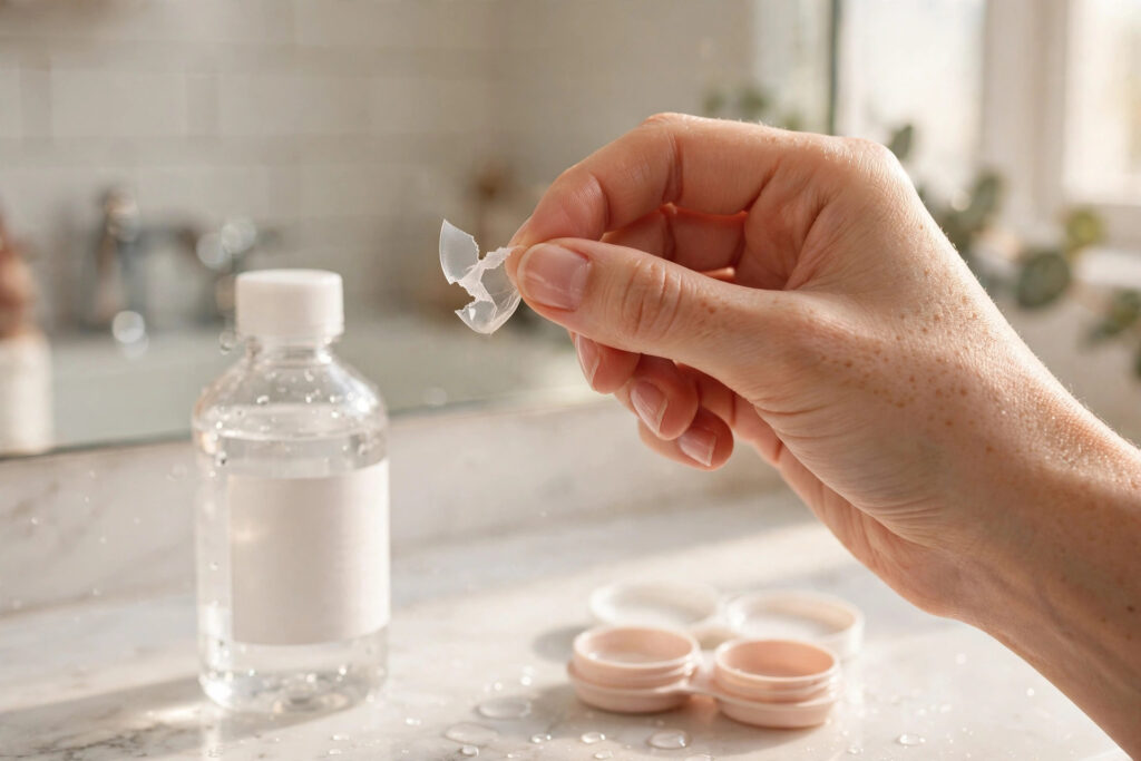 What to Do If a Contact Lens Tears in Your Eye